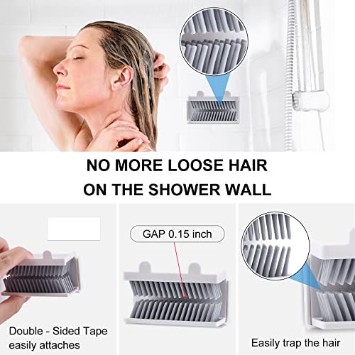 Hair Catcher,Shower Bathroom Hair Catcher,Shower Drain Hair Catcher,Hair Collector for Shower Wall for Collecting Hair Shower Hair Holder on Wall