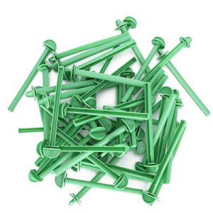 50pcs plastic stand perches holders, 6.3in bird standing stick stand for canary finch budgie bird cage