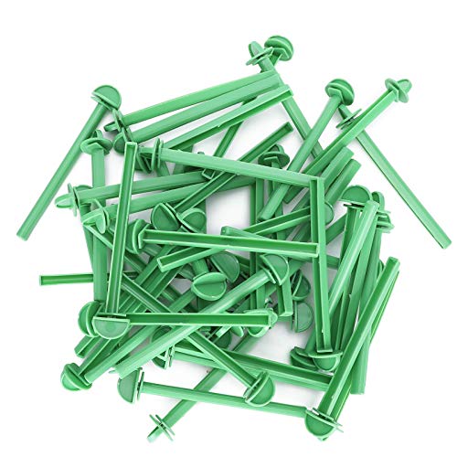 50Pcs Plastic Stand Perches Holders, 6.3in Bird Standing Stick Stand for Canary Finch Budgie Bird Cage