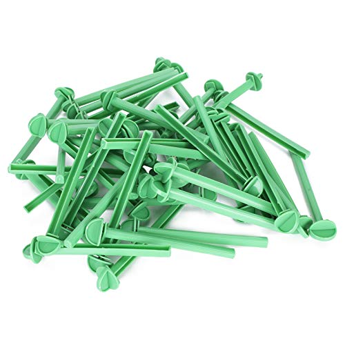 50Pcs Plastic Stand Perches Holders, 6.3in Bird Standing Stick Stand for Canary Finch Budgie Bird Cage