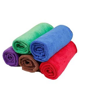 cheyuan microfiber towels for cars，car drying wash detailing buffing polishing towel with plush edgeless microfiber cloth for cars polishing washing and detailing (15.7x23.6 in. pack of 5)