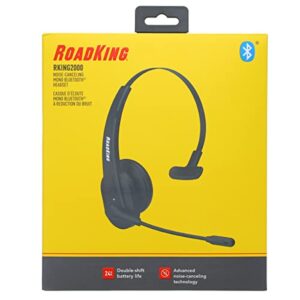 RoadKing RKING2000 Noise Cancelling Truck Driver Bluetooth Headset Wireless Headphones w/Mic