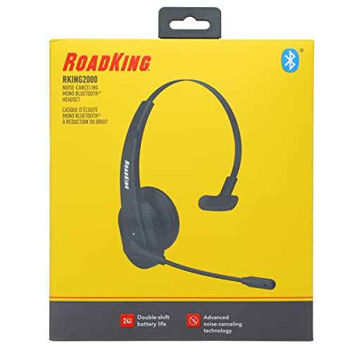 RoadKing RKING2000 Noise Cancelling Truck Driver Bluetooth Headset Wireless Headphones w/Mic