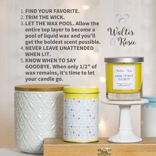 Walter & Rosie Candle Co. - Best Day Ever Candle - 11oz - Cotton Candy & Vanilla Scent - Inspired by Tangled - Soy Blend - Up to 40 Hrs