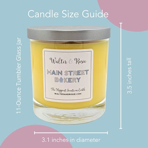 Walter & Rosie Candle Co. - Best Day Ever Candle - 11oz - Cotton Candy & Vanilla Scent - Inspired by Tangled - Soy Blend - Up to 40 Hrs