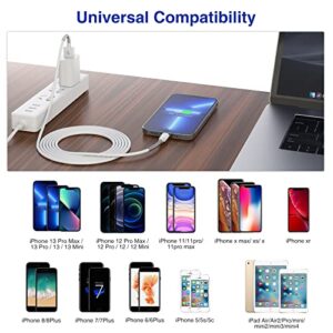 Long iPhone Charger Cord 10 ft, 2Pack [Apple MFi Certified] Lightning Cable 10 Foot Fast Charging Cord iPhone Charger 10 feet USB Cable for iPhone 14/13/12/11 Pro Max/Mini/XS MAX/XR/X/8/7/Plus/6 More