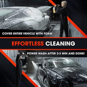 Swift Touchless Car Wash Shampoo (1 Gallon) - No Brushing Required, High Foaming Car Soap, Heavy Duty, Scratch and Streak-Free, Exterior Safe, Auto Detergent for Foam Gun, Foam Cannon, Works on Cars, SUVs, Trucks, RVs, Off-Road Vehicles, Motorcycles, Upho