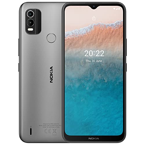 Nokia C21 Plus | Android 11 (Go Edition) | Unlocked Smartphone | 2-Day Battery | Dual SIM | 3/32GB | 6.52-Inch Screen | Charcoal