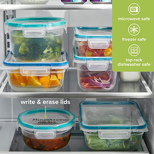 Snapware Total Solutions 28-Pc Plastic Food Storage Container Set, Pantry Organization and Storage, Meal Prep Containers