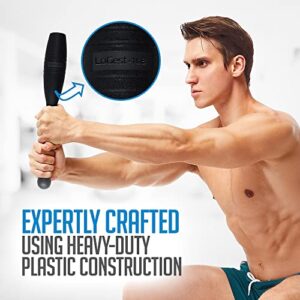 Logest Mace Exercise Club - Heavy Duty Plastic Indian Clubs Available in 1 LB and 2 LB Sets of 2 Perfect for Strength Training and Rehabilitation Improves Grip and Full Body Workout Mace Clubs (3LB Set of 2 - 3LB Each Club)