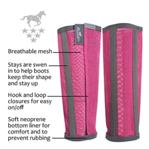 Professional's Choice Deluxe Fly Boots | Breathable Mesh | 4 Pack