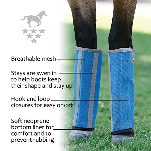 Professional's Choice Deluxe Fly Boots | Breathable Mesh | 4 Pack