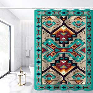 yezex shower curtain for bathroom - waterproof polyester fabric shower curtains for modern home bathroom decorations, machine washable 72"x72" (geometric lines)