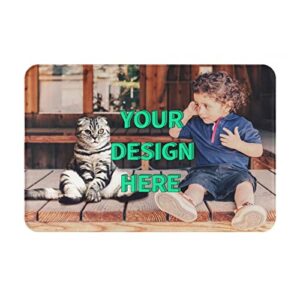 custom rug personalized decor mat 15.7x23.6 inch, customize your own picture and print text, modern carpet ​for home decoration area rug