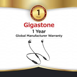 Gigastone Bluetooth 5.0 Neckband Sweat-Proof Headset with 10H Music Playtime, 240H Standby Time, Wireless Earphone for Sports Office with IPX4 Waterproof.