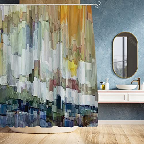YEZEX Shower Curtain for Bathroom - Waterproof Polyester Fabric Shower Curtains for Modern Home Bathroom Decorations, Machine Washable 72"x78" (PaintingGraffiti)