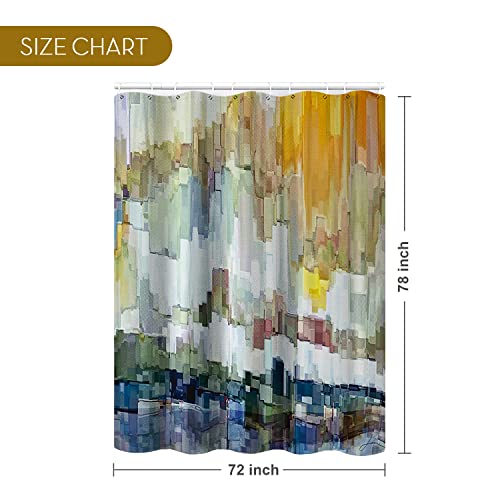 YEZEX Shower Curtain for Bathroom - Waterproof Polyester Fabric Shower Curtains for Modern Home Bathroom Decorations, Machine Washable 72"x78" (PaintingGraffiti)