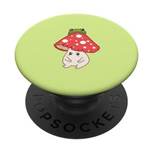cottagecore aesthetic cute kawaii frog mushroom popsockets swappable popgrip
