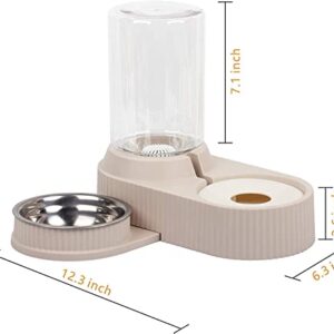 Fashion Fun Automatic Pet Feeder and Water Dispenser 60OZ/1.8L