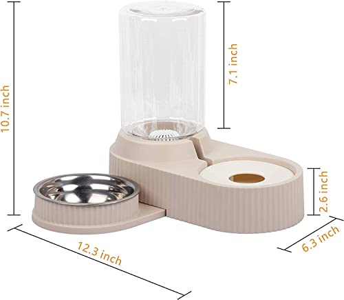 Fashion Fun Automatic Pet Feeder and Water Dispenser 60OZ/1.8L