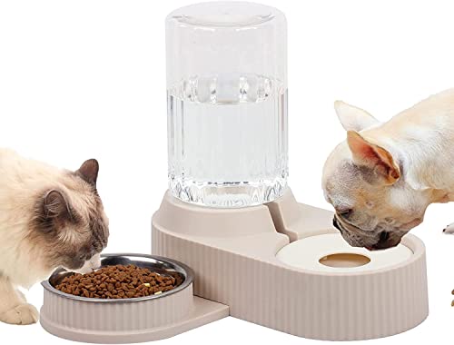 Fashion Fun Automatic Pet Feeder and Water Dispenser 60OZ/1.8L