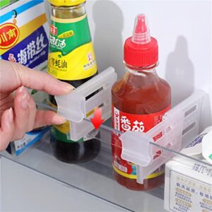 4Pcs Refrigerator Organizer Divider Adjustable Plastic Fridge Storage Partition Board Kitchen Space Saving Division Tools