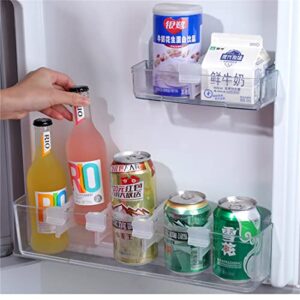 4Pcs Refrigerator Organizer Divider Adjustable Plastic Fridge Storage Partition Board Kitchen Space Saving Division Tools