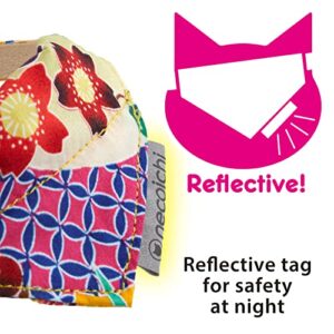 Necoichi Bandana Cat Collar with Air Tag Pocket (Yukata Yellow)