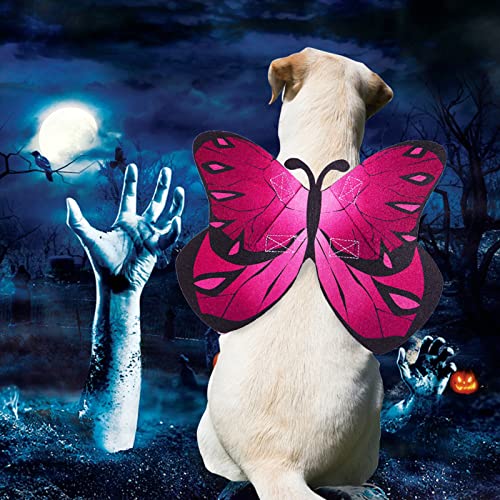 Butterfly Wings for Dogs Halloween Costumes for Dogs, Dog Cat Butterfly Wings Butterfly Dog Costume for Halloween Christmas, Butterfly Wings for Cat Dog Wings for Small Medium Large Dogs