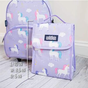 Wildkin 12 Inch Backpack Bundle with Insulated Lunch Bag (Unicorn)