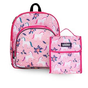 Wildkin 12 Inch Backpack Bundle with Insulated Lunch Bag (Magical Unicorns)