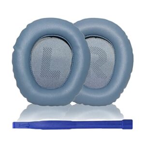 aiivioll replacement earpads for quantum 100 - memory foam & protein leather ear pad cushions upgraded replacement earpads q100 accessories (blue)