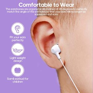 Wensdo Kids Earbud Headphones Bulk 10 Pack Multi Colors for School Classroom Students Teens Children Gift and Adult