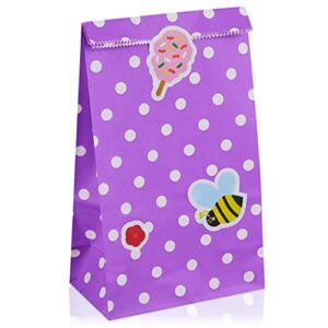 LIVAIA Party Favor Bags: 20 Candy Bags for Birthday Party with Stickers – Small Gift Bags – Goodie Bags for Kids Birthday Party – Gift Bags Small Size