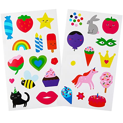 LIVAIA Party Favor Bags: 20 Candy Bags for Birthday Party with Stickers – Small Gift Bags – Goodie Bags for Kids Birthday Party – Gift Bags Small Size