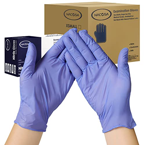 Nitrile Gloves Large 1000 Case Gloves Disposable Latex Free Powder Free, Medical Exam Gloves,Bulk Household,Grade 4 Mil