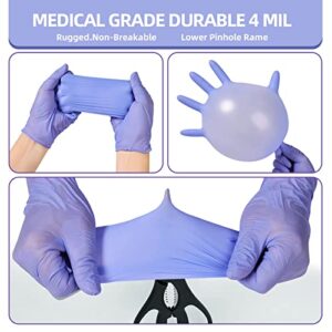 Nitrile Gloves Large 1000 Case Gloves Disposable Latex Free Powder Free, Medical Exam Gloves,Bulk Household,Grade 4 Mil