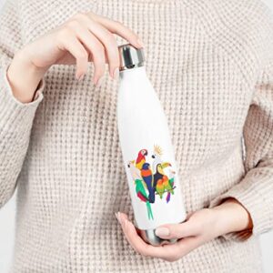 20oz Insulated Bottle Humorous Cockatiel Parakeet Radiant Birds Flocks Enthusiast Novelty 20oz