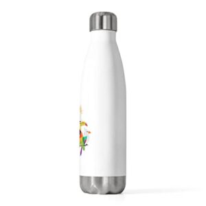 20oz Insulated Bottle Humorous Cockatiel Parakeet Radiant Birds Flocks Enthusiast Novelty 20oz