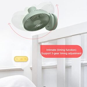 XUnion Portable Desktop Fan Oscillating Fan Four Speeds Cooling Fan Strong Wind Quiet Operation Work Fan for Home Bedroom Office Des