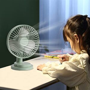 XUnion Portable Desktop Fan Oscillating Fan Four Speeds Cooling Fan Strong Wind Quiet Operation Work Fan for Home Bedroom Office Des