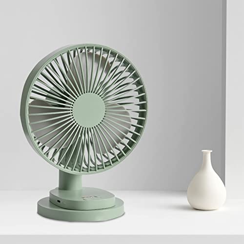 XUnion Portable Desktop Fan Oscillating Fan Four Speeds Cooling Fan Strong Wind Quiet Operation Work Fan for Home Bedroom Office Des