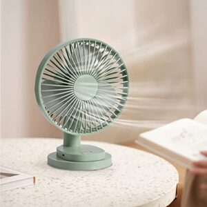 XUnion Portable Desktop Fan Oscillating Fan Four Speeds Cooling Fan Strong Wind Quiet Operation Work Fan for Home Bedroom Office Des