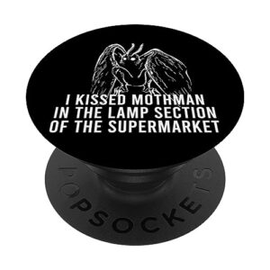 mothman cryptid i kissed mothman in the lamp section popsockets standard popgrip
