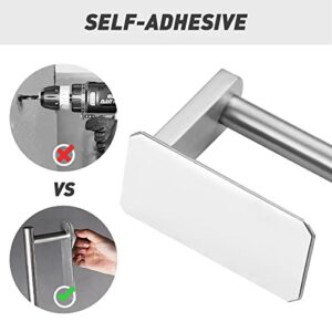 Toilet Paper Holder Stand Wall Mounted - MDHAND Self Adhesive Toilet Paper Holder, 304 Stainless Steel Toilet Paper Roll Holder for Bathroom Kitchen Washroom