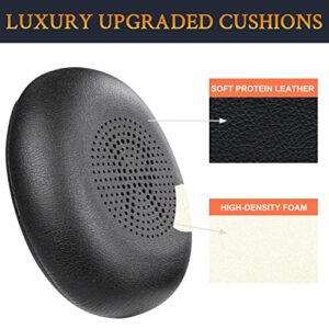 SOULWIT Earpads Replacement for Jabra Evolve2 65 (65MS 65UC USB)/Evolve2 40 (40UC 40MS USB)/Elite 45h On-Ear Wireless Headset, Ear Pads Cushions with Softer Protein Leather