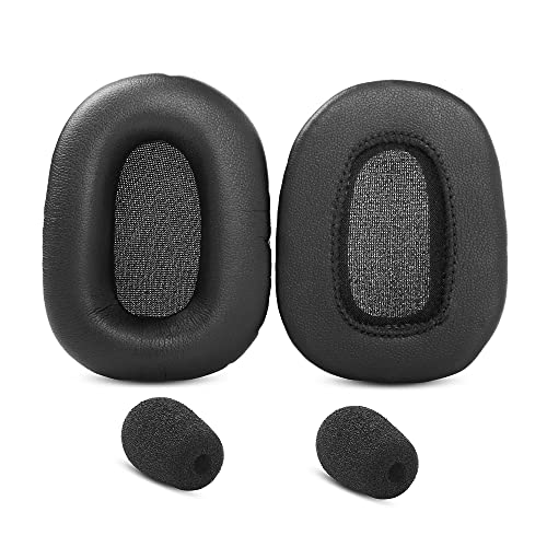 YunYiYi B450XT Replacement Ear Cushions Compatible with Blue Parrot B450-XT B450xt/B550-XT Noise Cancelling Headset Protein Leather/Velours Earpads Parts