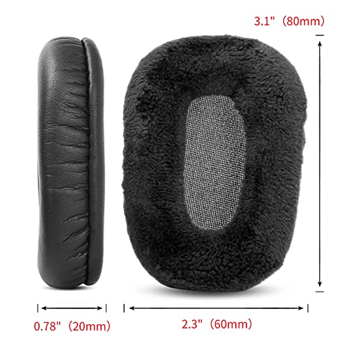 YunYiYi B450XT Replacement Ear Cushions Compatible with Blue Parrot B450-XT B450xt/B550-XT Noise Cancelling Headset Protein Leather/Velours Earpads Parts