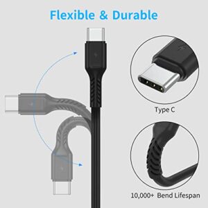 1ft USB C to C Cable Short, 3 Pack USB Type C to Type C Cable Fast Charging USBC Android Charger Cord 60W Compatible with Samsung Galaxy A13/S21/S22 Ultra Note 20/10 5G Google Pixel 6 Moto G Stylus