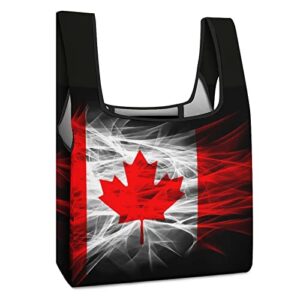 funnystar canada flag shopping bag reusable grocery bags tote handbag for travel beach